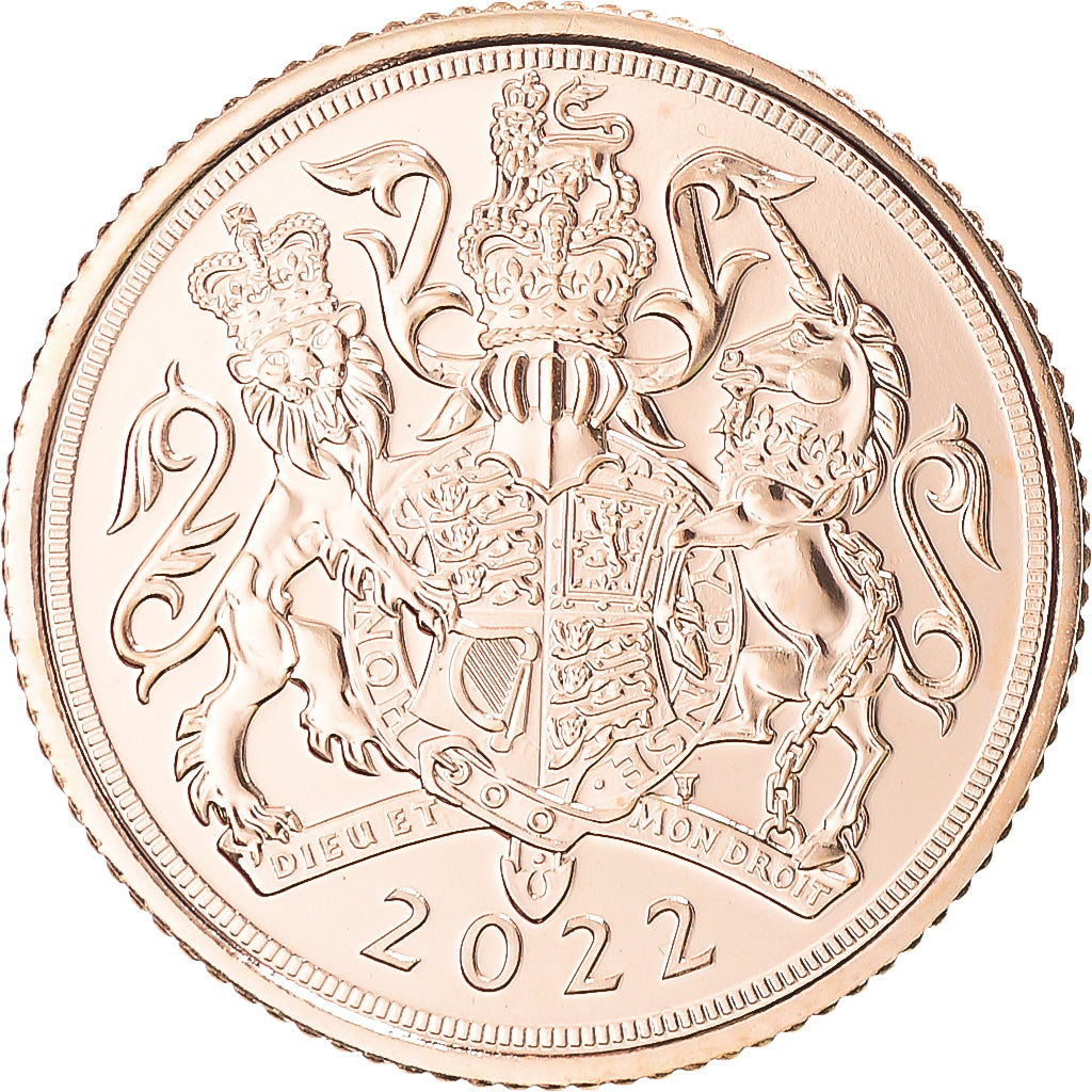 Coin, Great Britain, Elizabeth II, 1/2 Sovereign, 2022, Jubilé de Platine