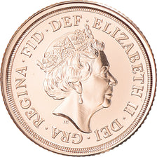 Münze, Großbritannien, Elizabeth II, 1/4 Sovereign, 2022, Jubilé de Platine