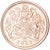 Coin, Great Britain, Elizabeth II, 1/4 Sovereign, 2022, Jubilé de Platine