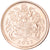 Coin, Great Britain, Elizabeth II, 1/4 Sovereign, 2022, Jubilé de Platine