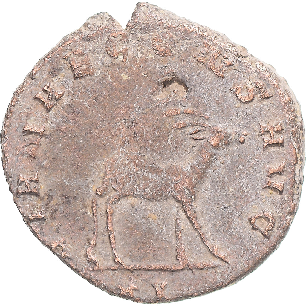 Moneda, Gallienus, Antoninianus, 260-268, Rome, BC+, Vellón, RIC:181