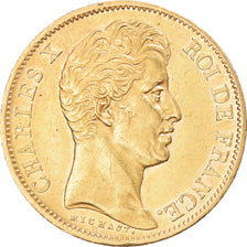 Coin, France, Charles X, 40 Francs, 1829, Paris, AU(50-53), Gold, Gadoury:1105