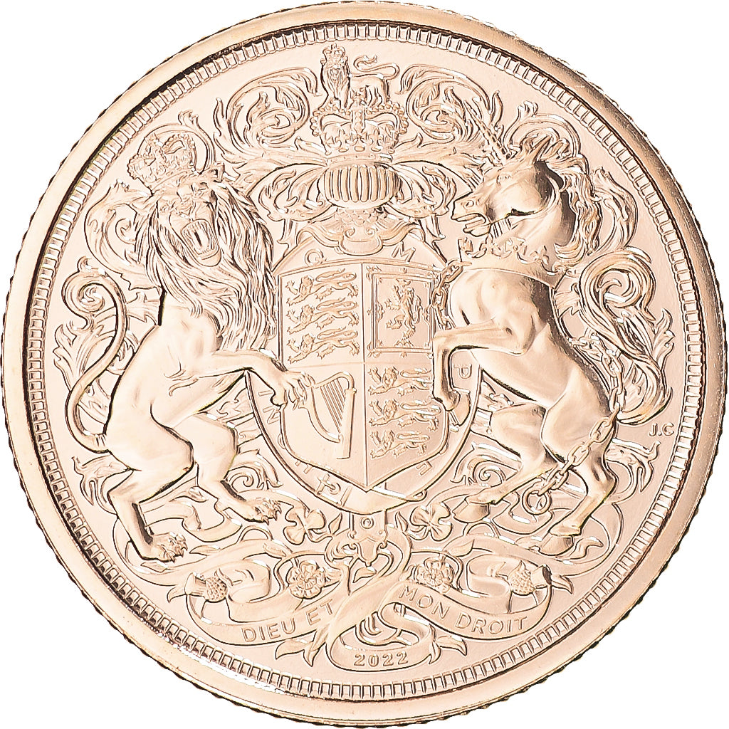 Monnaie, Grande-Bretagne, Charles III, Sovereign, 2022, Memorial, FDC, Or