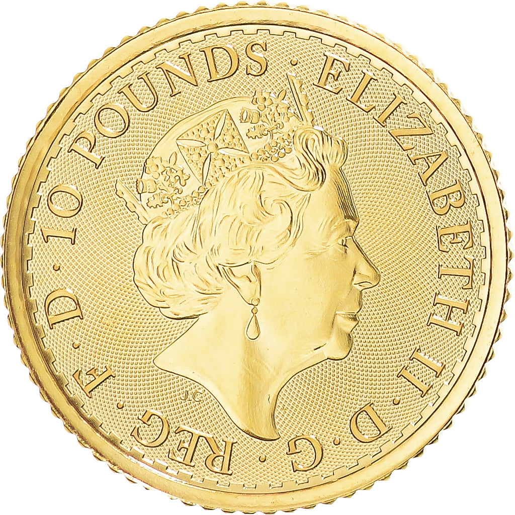 Münze, Großbritannien, Elizabeth II, Britannia, 10 Pounds, 1/10 Oz, 2023