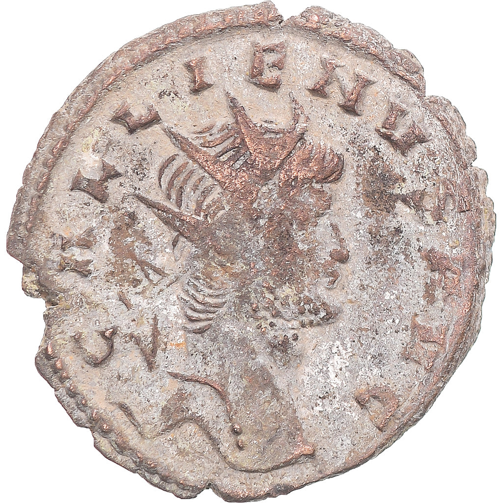 Moneda, Gallienus, Antoninianus, 260-268, Rome, BC+, Vellón, RIC:177