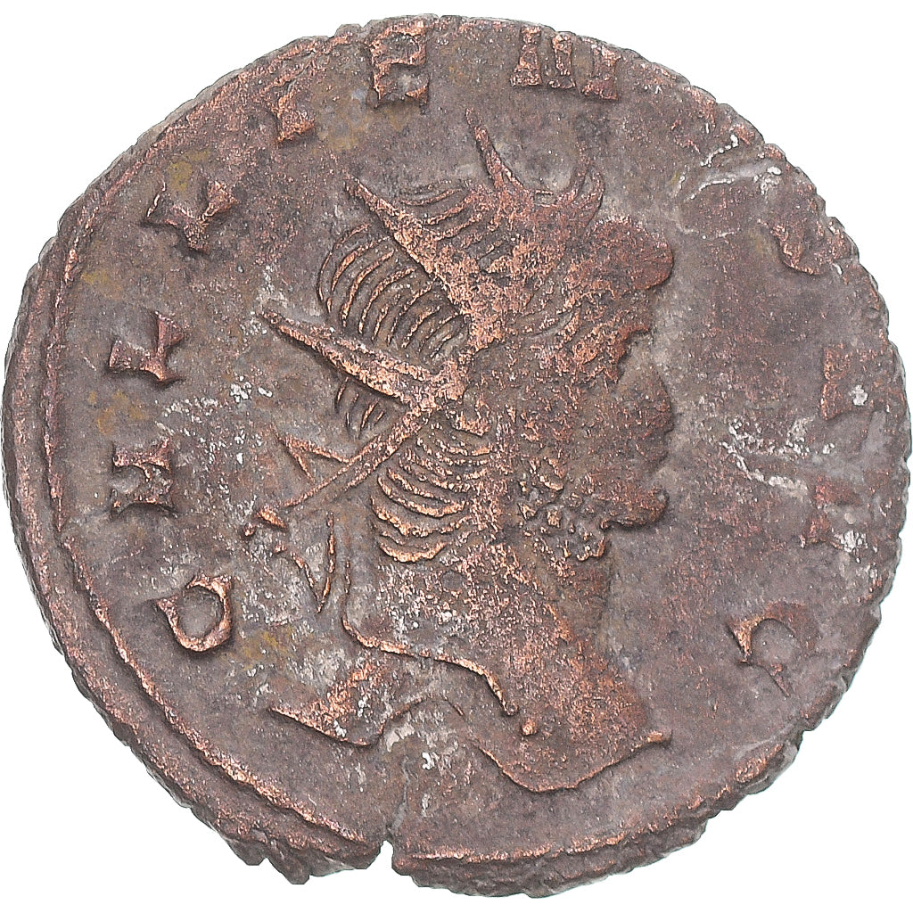 Moneda, Gallienus, Antoninianus, 260-268, Rome, BC+, Vellón, RIC:178