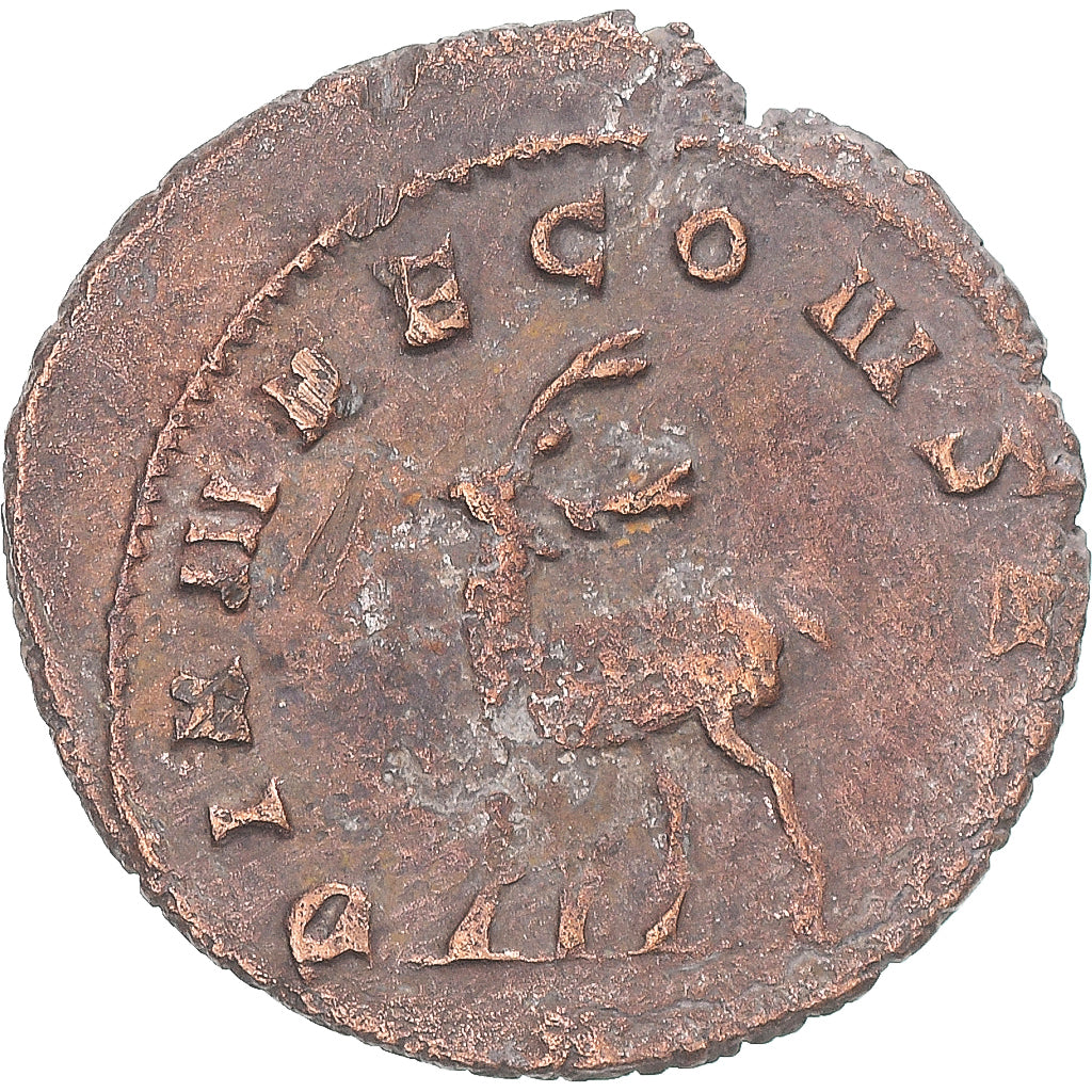 Moneda, Gallienus, Antoninianus, 260-268, Rome, BC+, Vellón, RIC:178