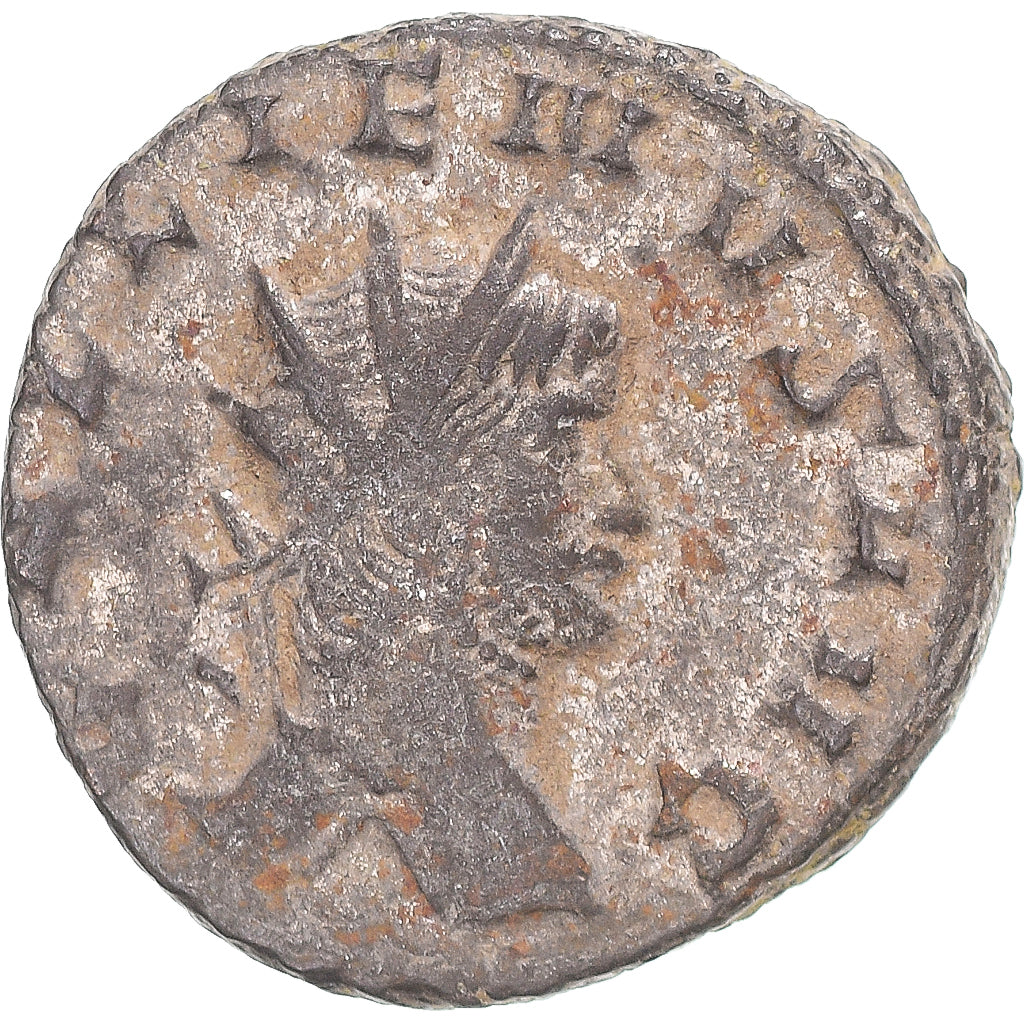 Moneda, Gallienus, Antoninianus, 260-268, Rome, BC+, Vellón, RIC:181
