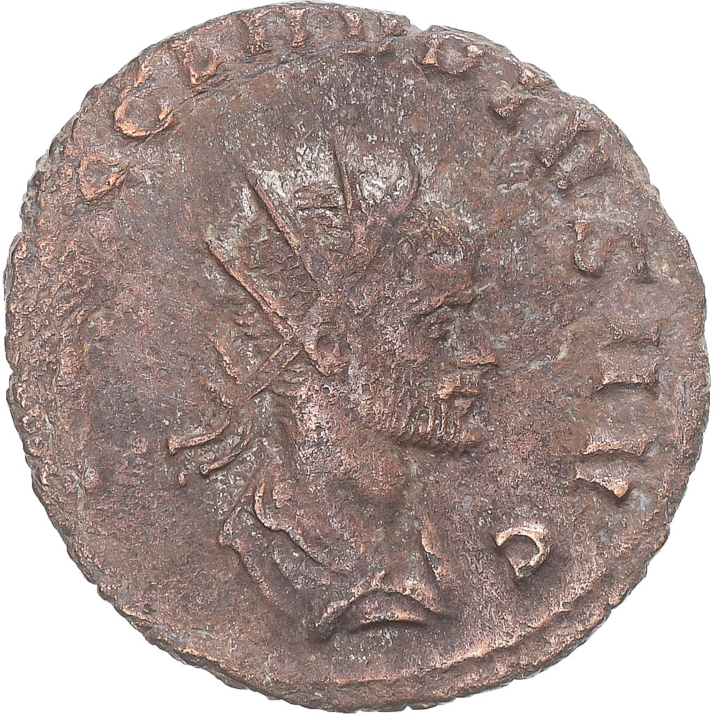 Moneda, Claudius II (Gothicus), Antoninianus, 268-270, Rome, BC+, Vellón