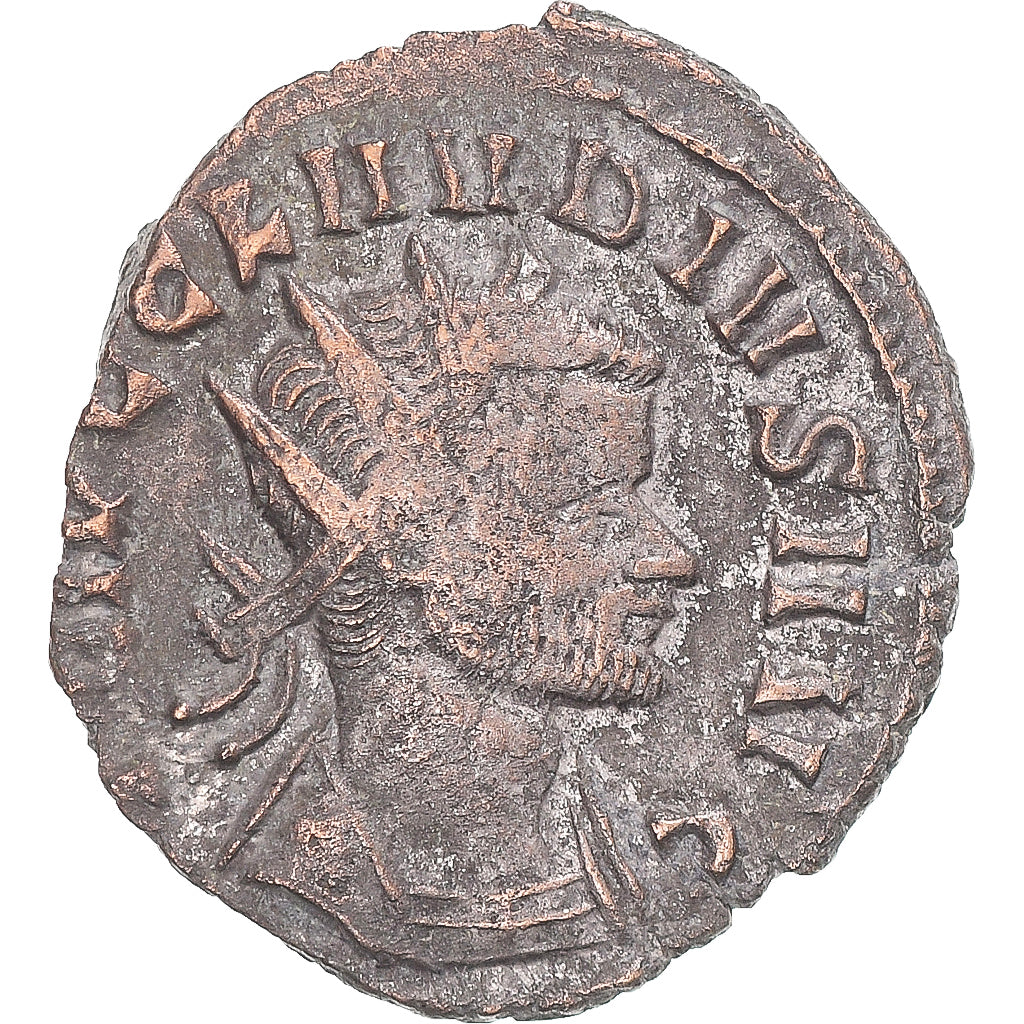 Moneda, Claudius II (Gothicus), Antoninianus, 268-270, Rome, BC+, Vellón