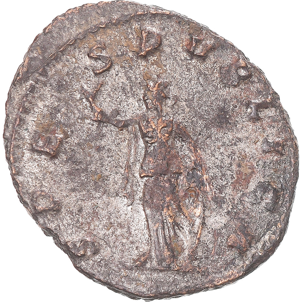 Moneda, Claudius II (Gothicus), Antoninianus, 268-270, Rome, BC+, Vellón