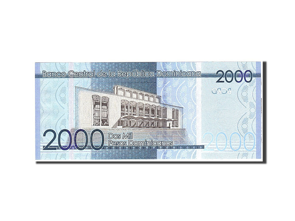 República Dominicana, 2000 Pesos Dominicanos, 2014, Undated, KM:187a, UNC