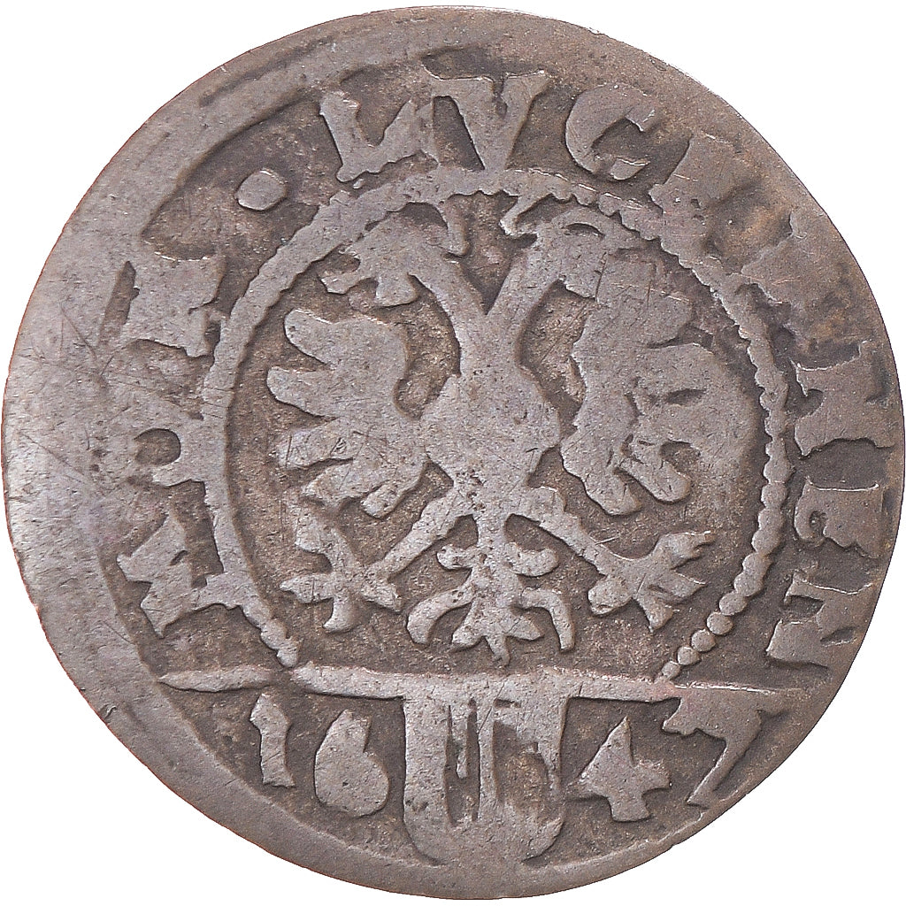 Coin, Switzerland, Schilling, 1647, Lucerne, F(12-15), Billon
