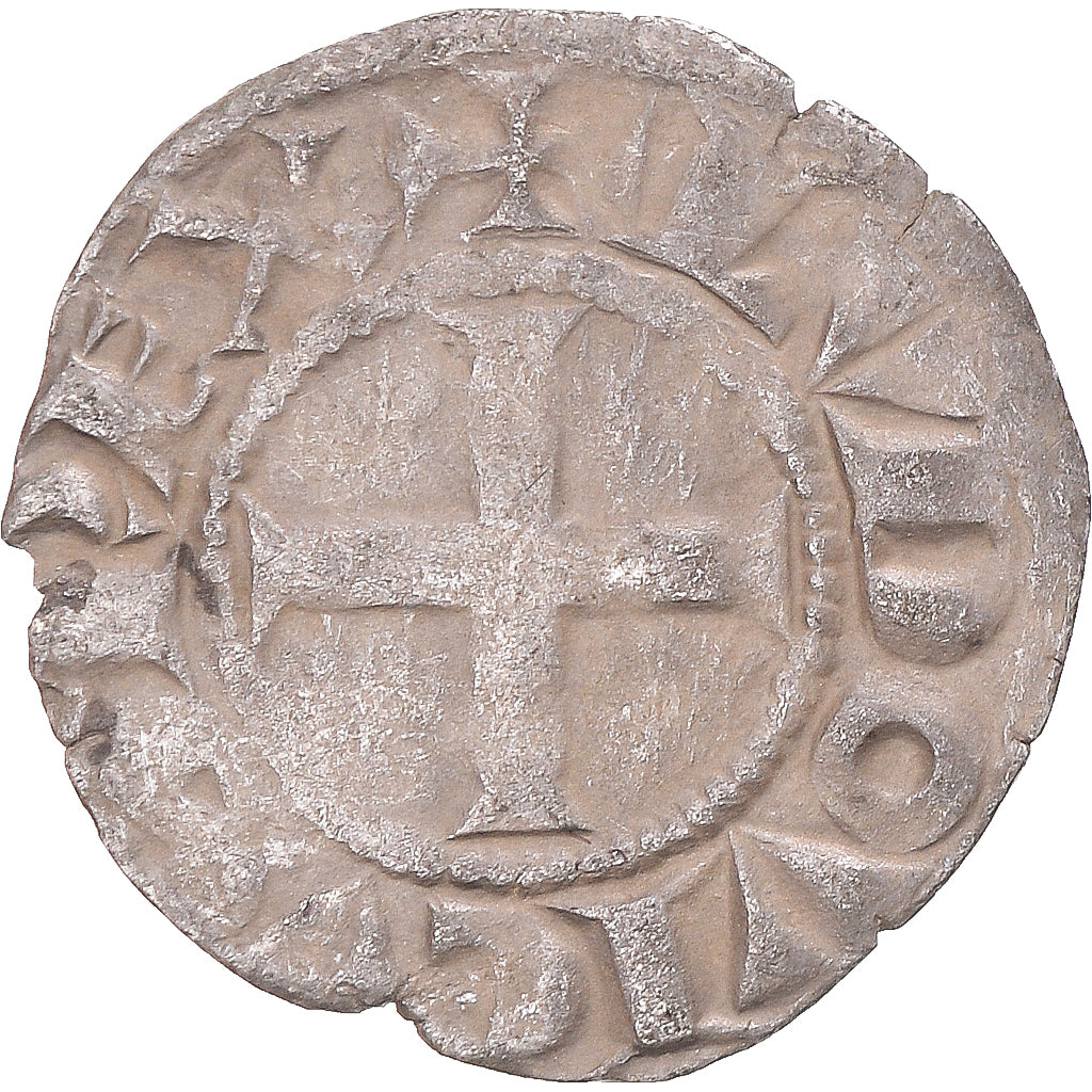 Coin, France, Louis VIII, Denier Tournois, 1223-1244, Tours, VF(30-35), Billon