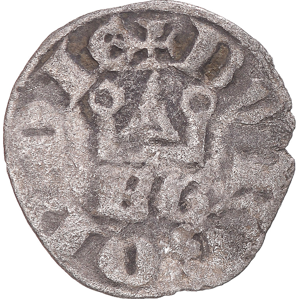 Monnaie, France, Bourgogne, Eudes IV, Denier Tournois, 1315-1349, TB+, Billon