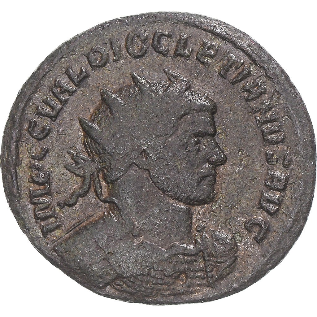 Moneda, Diocletian, Antoninianus, 287, Ticinum, BC+, Vellón, RIC:213