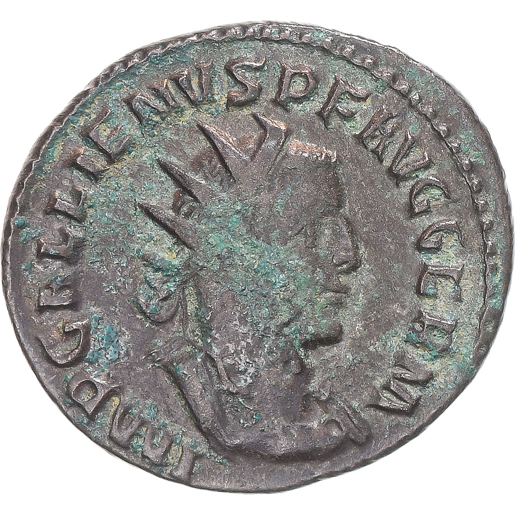 Moneda, Gallienus, Antoninianus, 257-258, Rome, BC+, Vellón, RIC:187a