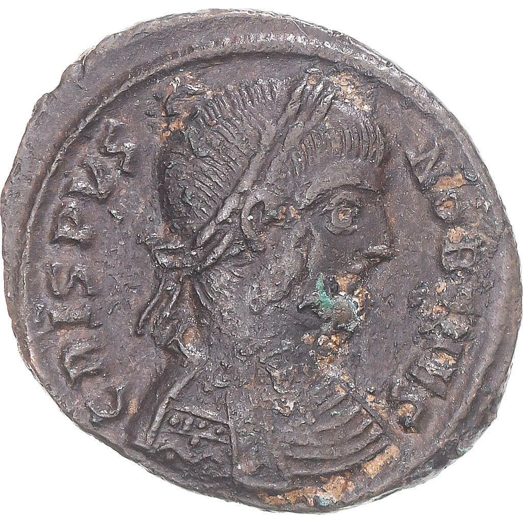 Moneta, Crispus, Fraction Æ, 325-326, Heraclea, EF(40-45), Brązowy, RIC:75