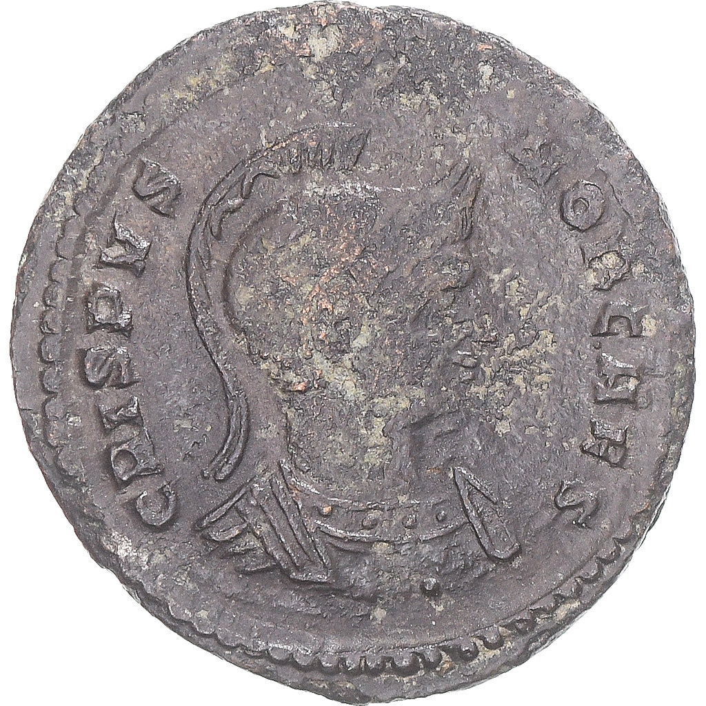 Moneta, Crispus, Fraction Æ, 320-321, Trier, VF(20-25), Brązowy, RIC:297