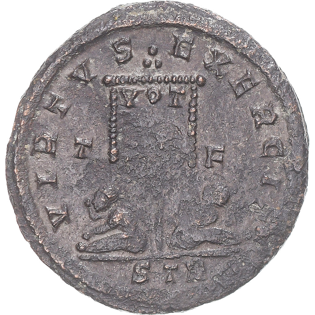 Moneta, Crispus, Fraction Æ, 320-321, Trier, VF(20-25), Brązowy, RIC:297