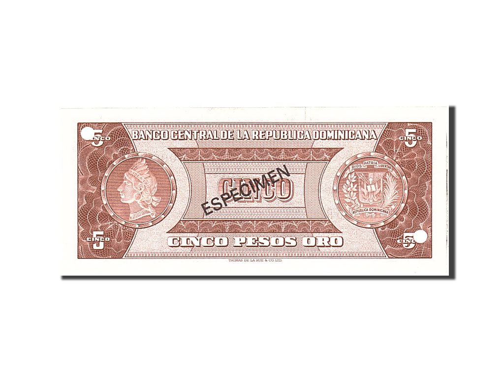 Dominican Republic, 5 Pesos Oro, 1996, Undated, KM:152s1, UNC(65-70)