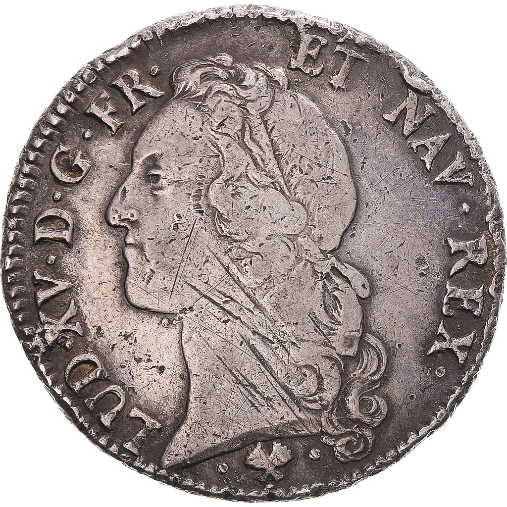 Moneta, Francia, Louis XV, Écu au bandeau, 1770, Bayonne, MB+, Argento