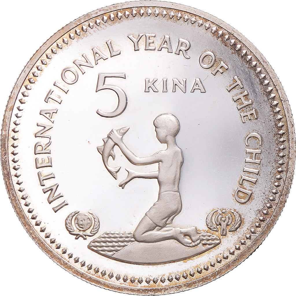 Münze, Papua New Guinea, 5 Kina, 1981, VZ+, Silber, KM:18