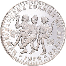 Coin, Bulgaria, 10 Leva, 1979, MS(63), Silver, KM:104