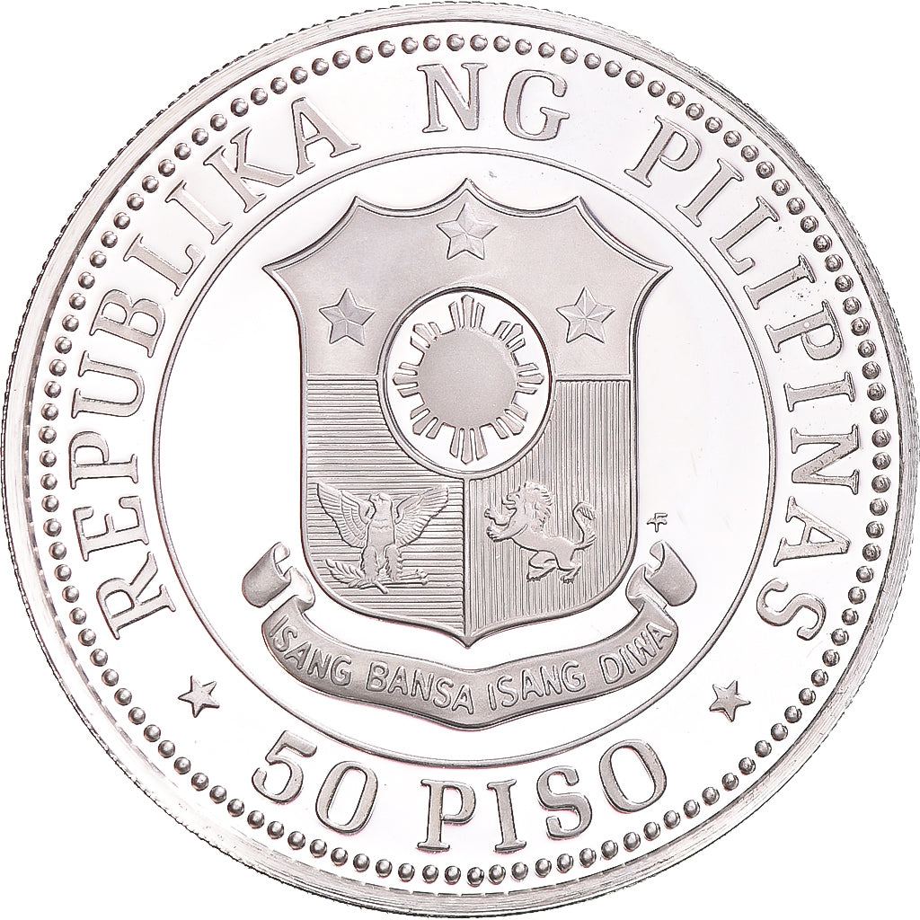 Coin, Philippines, 50 Piso, 1979, MS(63), Silver, KM:229