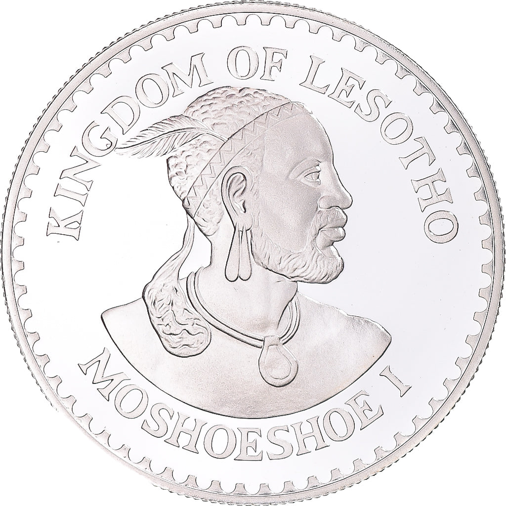 Coin, Lesotho, Moshoeshoe II, 10 Maloti, 1979, MS(63), Silver, KM:24
