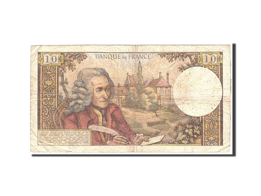 Banconote, Francia, 10 Francs, 1968, 1968-09-05, MB, Fayette:62.34, KM:147c
