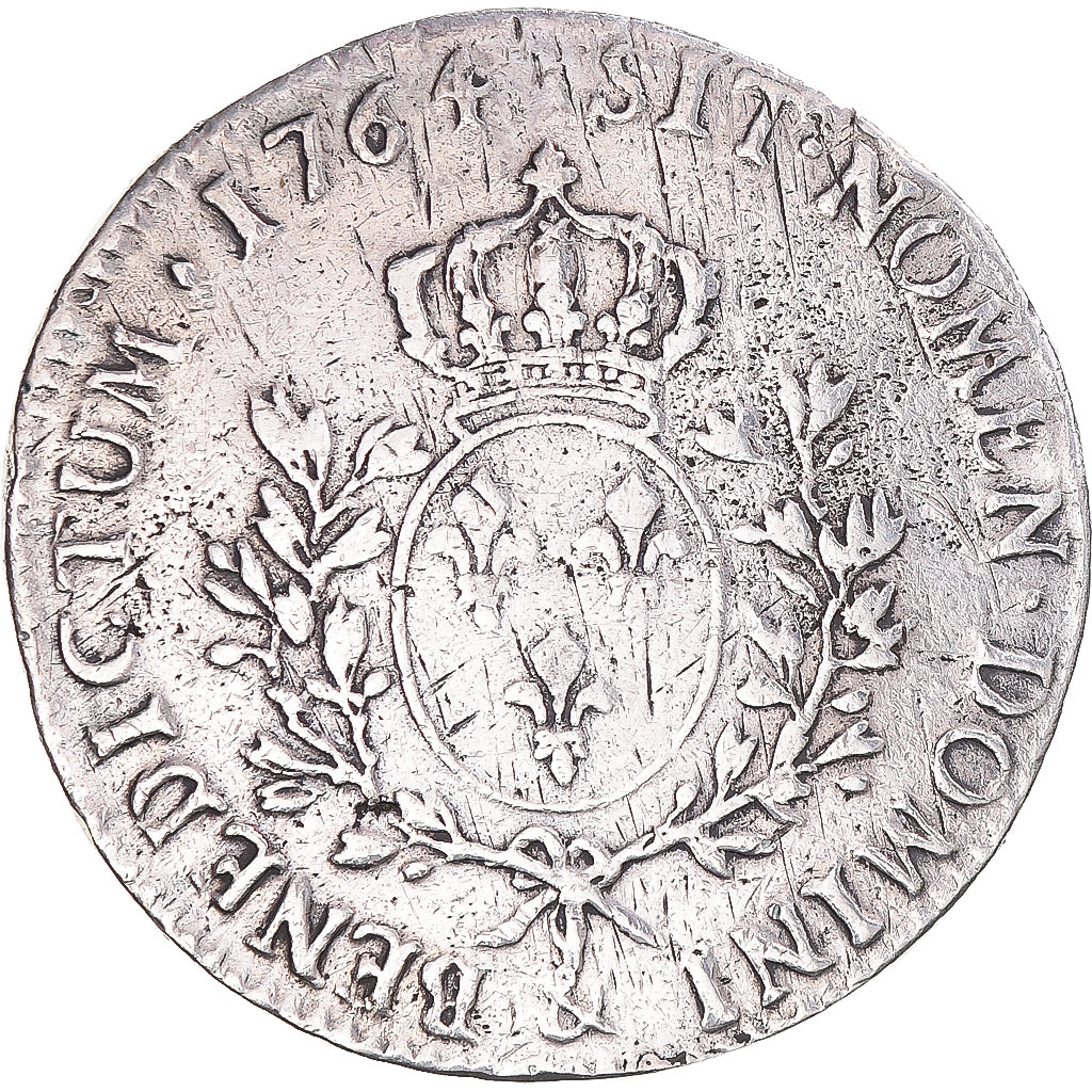 Moneta, Francja, Louis XV, Écu au bandeau, 1764, Aix-en-Provence, VF(30-35)