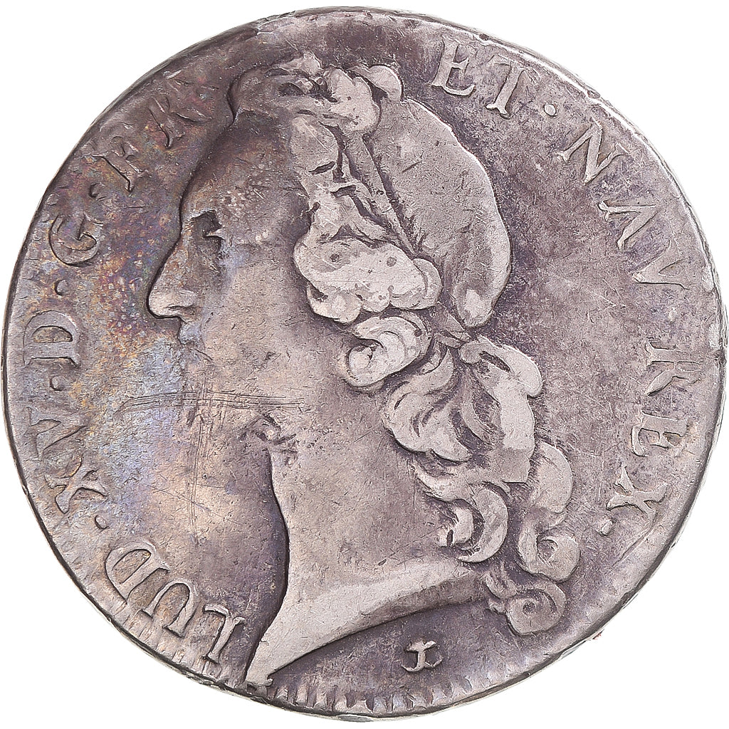 Coin, France, Louis XV, Écu au bandeau, 1745, Aix-en-Provence, EF(40-45)