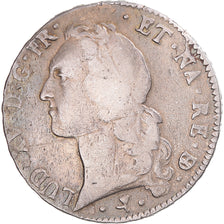 Moneta, Francja, Louis XV, Écu de Béarn au bandeau, 1754, Pau, VF(20-25)