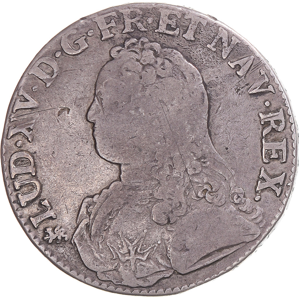 Münze, Frankreich, Louis XV, Ecu aux branches d'olivier, 1739, Nantes, S