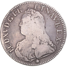 Monnaie, France, Louis XV, Ecu aux branches d'olivier, 1728, Montpellier, TB