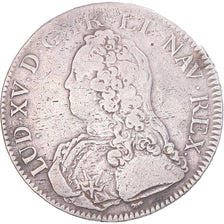 Coin, France, Louis XV, Ecu aux branches d'olivier, 1727, Paris, VF(30-35)