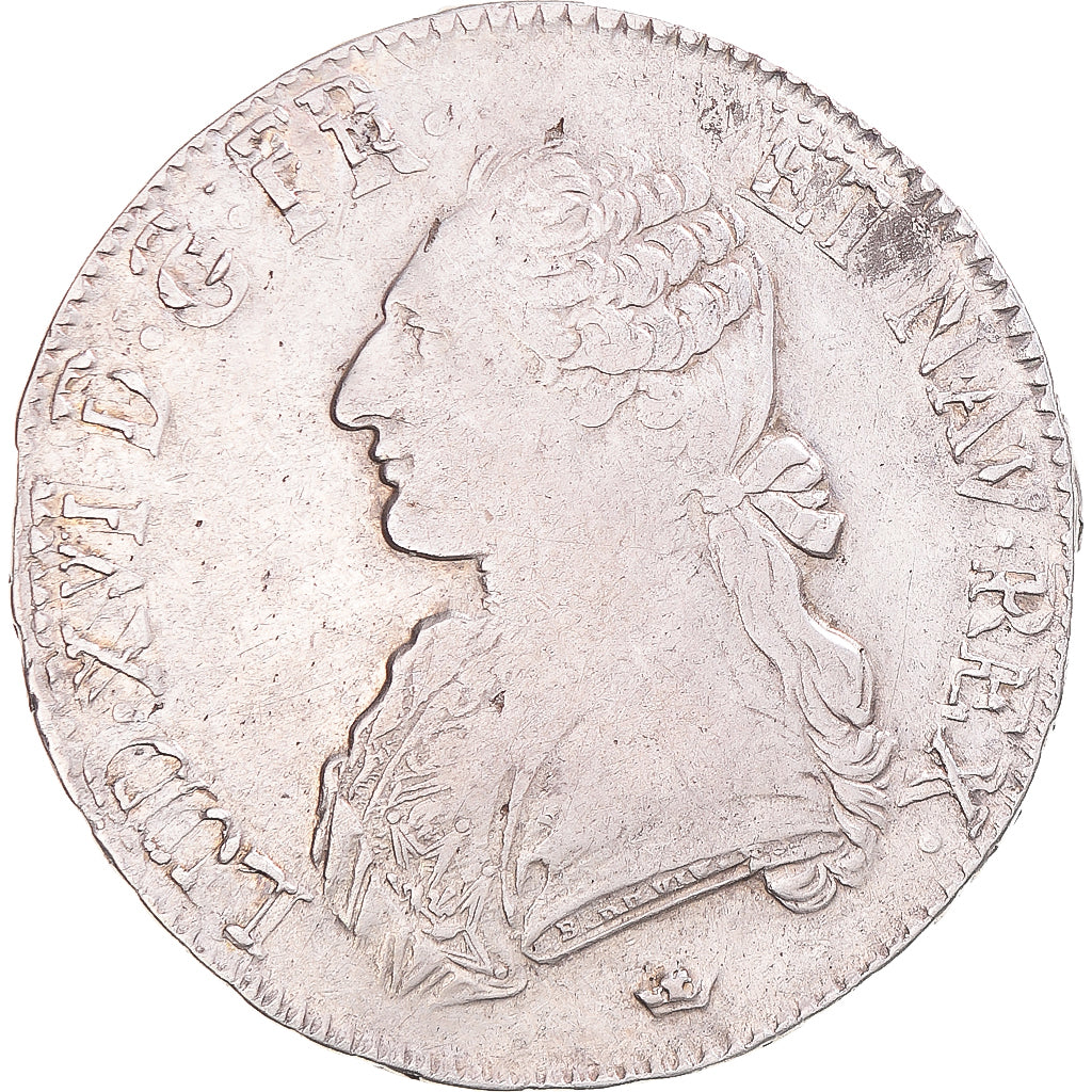 Coin, France, Louis XVI, Ecu aux branches d'olivier, 1786, Toulouse, VF(30-35)