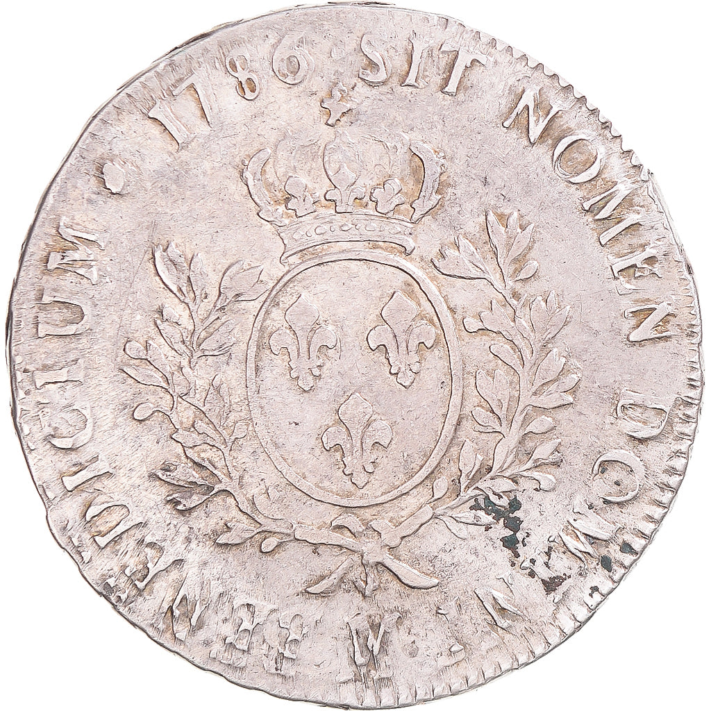Coin, France, Louis XVI, Ecu aux branches d'olivier, 1786, Toulouse, VF(30-35)