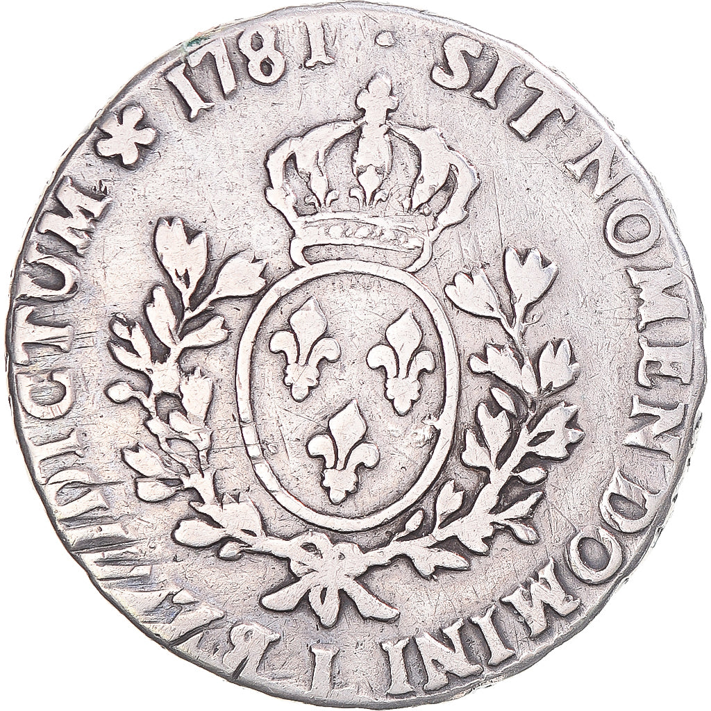 Monnaie, France, Louis XVI, Ecu aux branches d'olivier, 1781, Bayonne, TB
