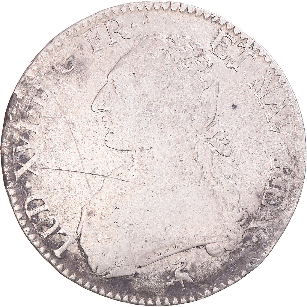 Moneta, Francia, Louis XVI, Ecu aux branches d'olivier, 1781, Paris, MB