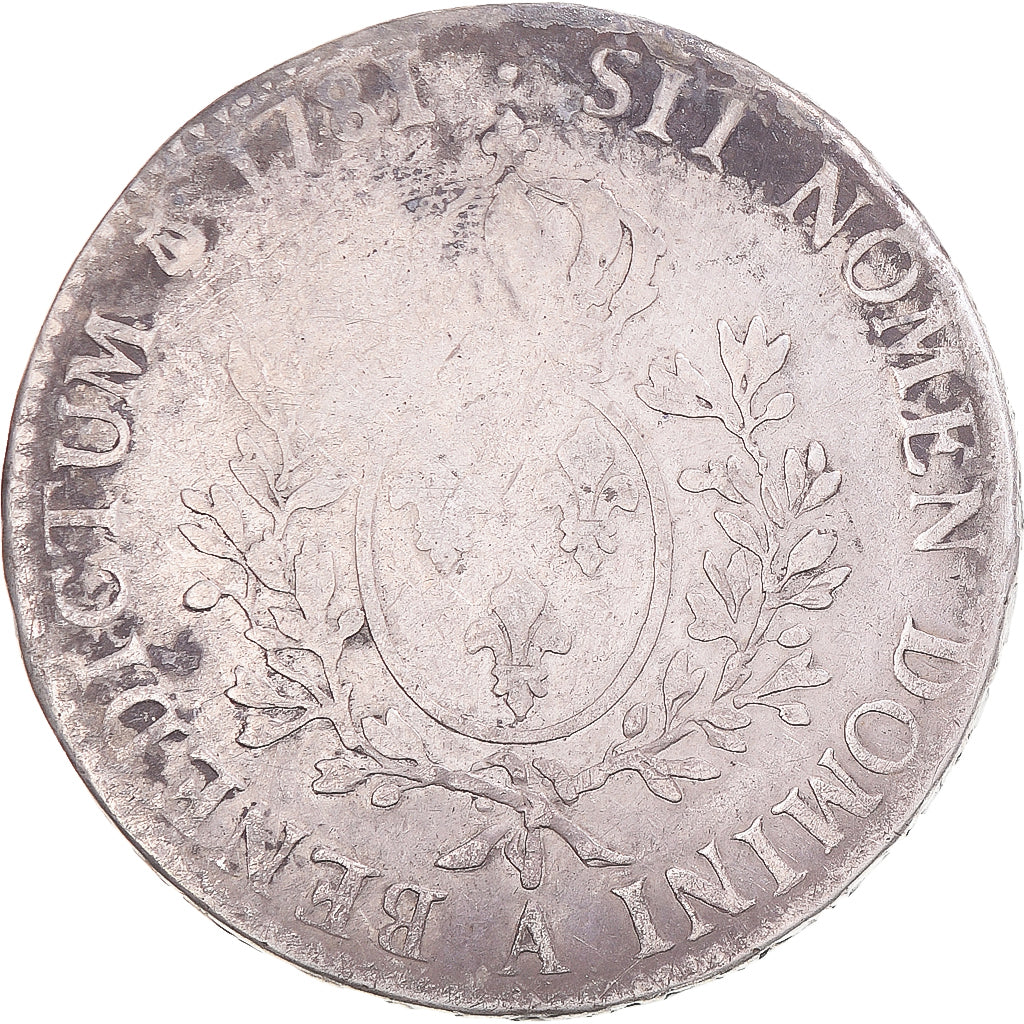 Moneta, Francia, Louis XVI, Ecu aux branches d'olivier, 1781, Paris, MB