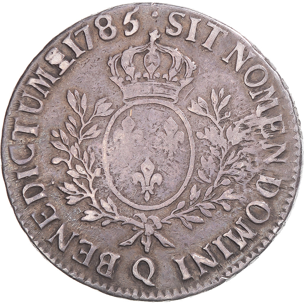 Moneta, Francia, Louis XVI, Ecu aux branches d'olivier, 1785, Perpignan, MB