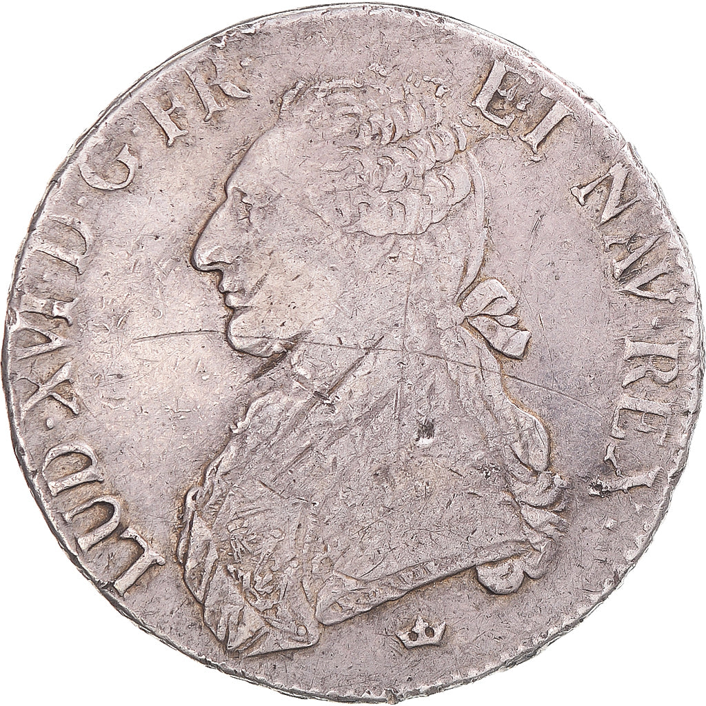 Monnaie, France, Louis XVI, Ecu aux branches d'olivier, 1789, Toulouse, TB+