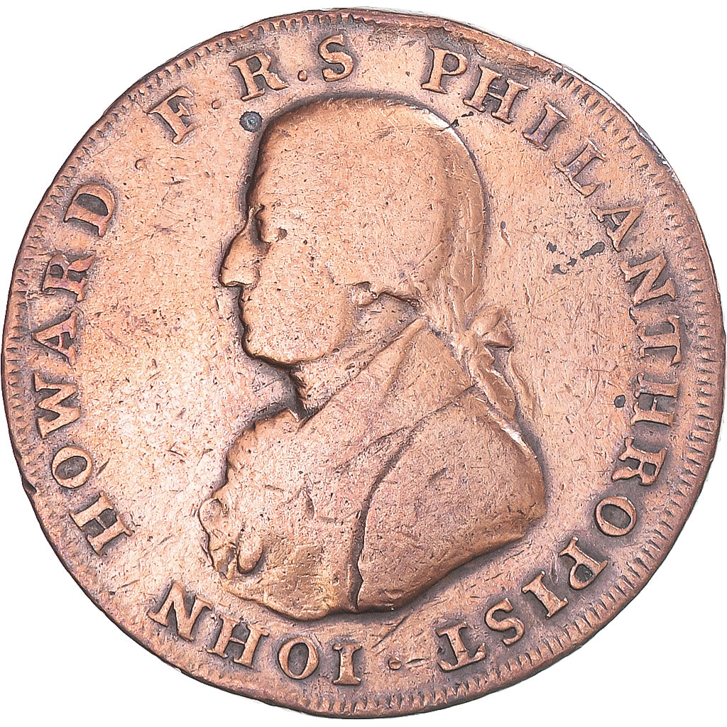 United Kingdom, Halfpenny Token, Hampshire - Portsmouth - John Howard, 1794