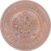 Coin, Russia, Nicholas II, 3 Kopeks, 1915, AU(50-53), Copper