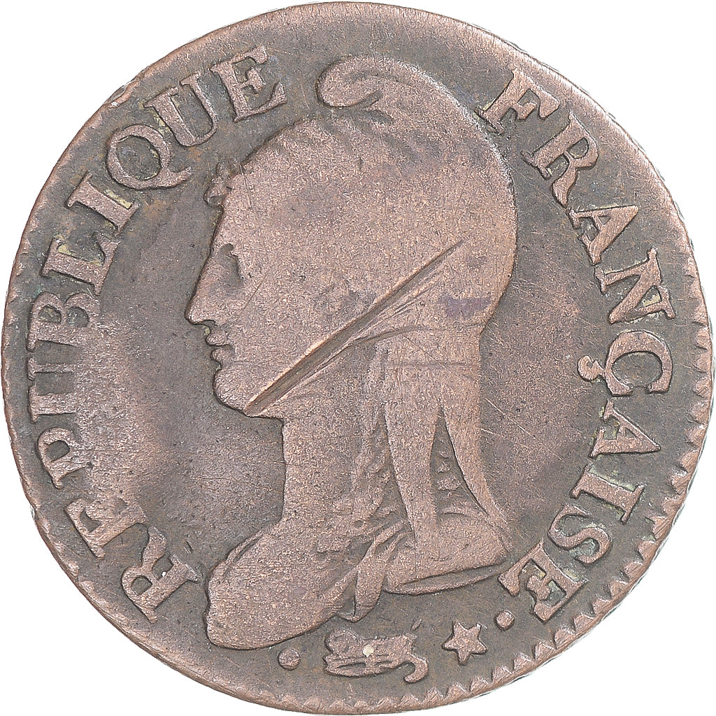 Coin, France, Dupré, 5 Centimes, AN 7, Paris, VF(30-35), Copper, Gadoury:126