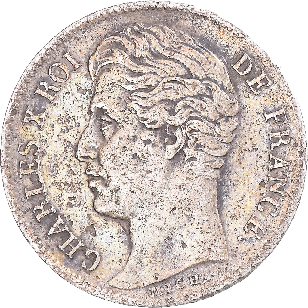 Münze, Frankreich, Charles X, 1/2 Franc, 1830, Paris, S+, Silber, Gadoury:402