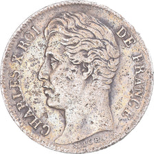 Münze, Frankreich, Charles X, 1/2 Franc, 1830, Paris, S+, Silber, Gadoury:402