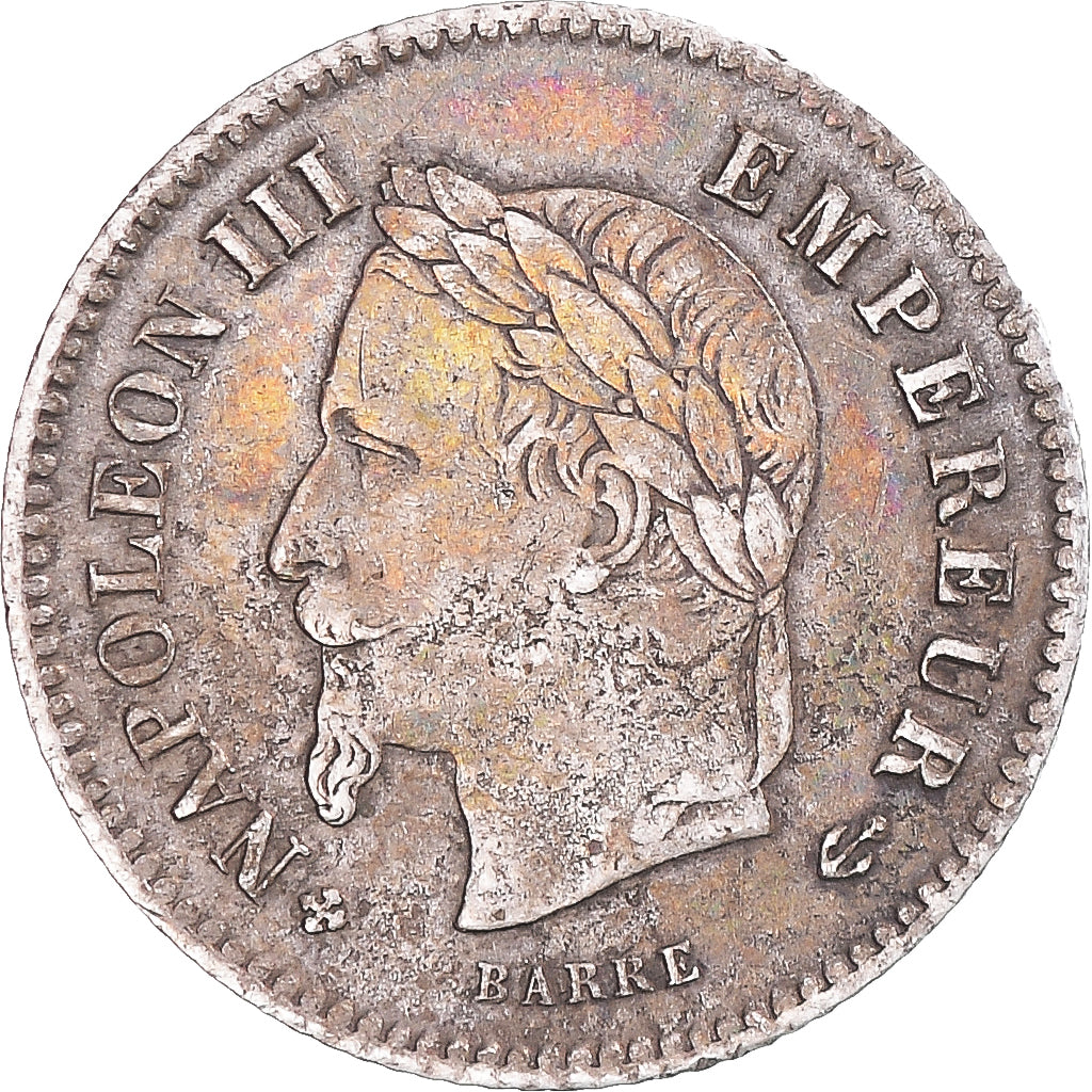 Monnaie, France, Napoleon III, 20 Centimes, 1868, Strasbourg, TTB+, Argent